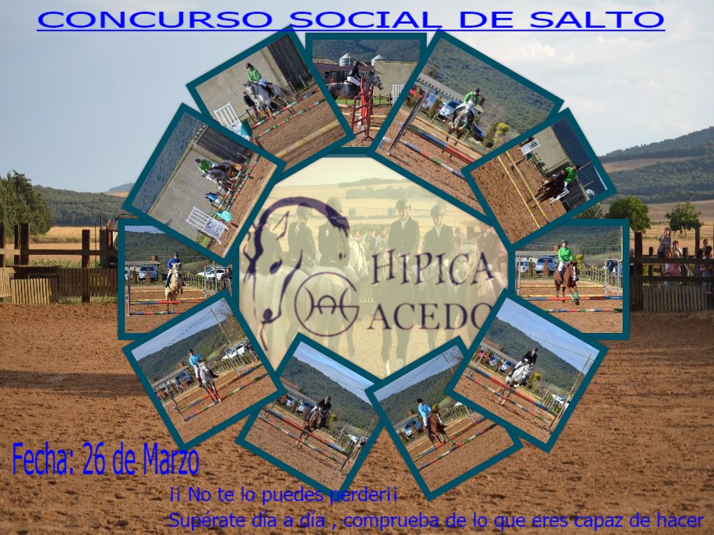 Concurso Social de Salto en Acedo el 26 de Marzo